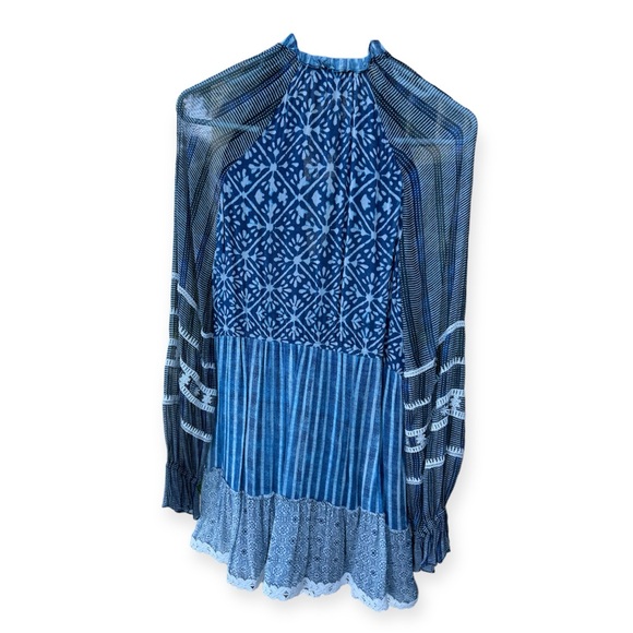 Hemant & Nadita Blue Pom Dress - Picture 2 of 7